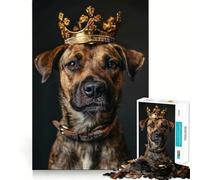 Rompecabezas Animal Cute King de 1000 Piezas,Divertido,para estimular la concentración,Cortado con láser para un Ajuste, Actividad para Compartir con Seres Queridos (50x75cm)