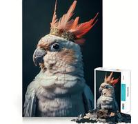 Rompecabezas Animal Cute King de 1000 Piezas para Adultos,Juguete Que desafía la Mente,Corte preciso,alineación, Actividad Nocturna Divertida para Toda la Familia (38x26cm)