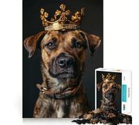 Rompecabezas Animal Cute King para Adultos,1000 Piezas,Juego Mental Divertido con tecnología Avanzada de Corte láser,desafío entretenido para el Tiempo de Espera (38x52cm)