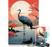 Rompecabezas Animal Japan Vibes de 1000 Piezas Diversión para ejercitar la Mente Componentes Resistentes y de Corte Limpio Un Entretenimiento cautivador para Disfrutar en casa (38x52cm)