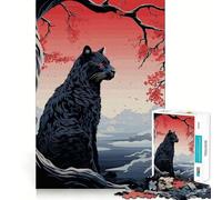 Rompecabezas Animal Japan Vibes de 1000 Piezas Juego de Habilidad Mental Ajuste Estable Sin Piezas Que se muevan Un pasatiempo Divertido para Fines de Semana Largos (38x52cm)