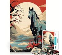 Rompecabezas Animal Japan Vibes de 1000 Piezas para Adultos,Juguete Que desafía la Mente,Corte preciso,alineación, Actividad Nocturna Divertida para Toda la Familia (38x52cm)