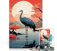 Rompecabezas Animal Japan Vibes de 1000 Piezas para Adultos,Juguete Que desafía la Mente,Corte preciso,alineación, Actividad Nocturna Divertida para Toda la Familia (50x75cm)