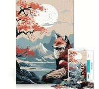 Rompecabezas Animal Japan Vibes para Adolescentes,1000 Piezas,diversión Estimulante,componentes Resistentes y de Corte Limpio,Actividad para Compartir en Familia (38x52cm)