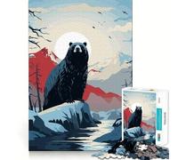 Rompecabezas Animal Japan Vibes para Adolescentes,1000 Piezas,Divertido Juego de Memoria,Superficie Lisa sin Rebabas,Regalo de cumpleaños,Juguete para ejercitar la Mente (50x75cm)