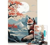 Rompecabezas Animal Japan Vibes para Adolescentes,1000 Piezas,Juego de Memoria Mental,Cierre Seguro,sin Piezas Sueltas,Ideal para Viajar, (38x26cm)
