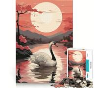 Rompecabezas Animal Japan Vibes para Adolescentes,1000 Piezas,Juego de Memoria Mental,Cierre Seguro,sin Piezas Sueltas,Ideal para Viajar, (38x52cm)