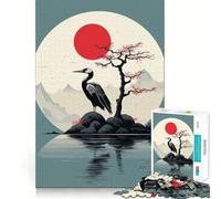 Rompecabezas Animal Japan Vibes para Adultos,1000 Piezas,Juego de Memoria,Ajuste Firme,Montaje Seguro,Juego de construcción de Conexiones significativas (38x26cm)