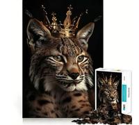 Rompecabezas Animal Lynx King de 1000 Piezas Desarrolla la Memoria y la Capacidad de Recordar Divertido Rompecabezas de Calidad Profesional Regalo Ideal para estimular la Mente Actividad Mental