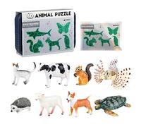 Rompecabezas Animales 3D Para | Actividades de Aprendizaje con Plantillas 3D Realistas | Rompecabezas de Montaje Plantilla de Construcción Realista - Para Niño Niña Navidad Cumpleaños Aula Pascua
