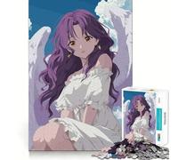 Rompecabezas Anime Angel Girl,1000 Piezas,Juego Divertido sin Rebabas,Piezas de Corte Limpio,portátil,Ideal para Viajes (38x52cm)