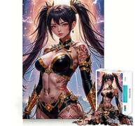 Rompecabezas Anime Battle Queen 1000 Piezas,diversión Garantizada,tecnología Avanzada de Corte láser,Juguete de Entretenimiento para Interiores (38x26cm)