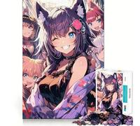 Rompecabezas Anime City Party de 1000 Piezas para Adolescentes Juego Que estimula el Cerebro Encaja Perfectamente sin Huecos Actividad Relajante para Grupos en Interiores (38x52cm)