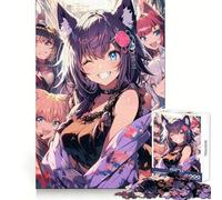 Rompecabezas Anime City Party de 1000 Piezas para Adolescentes práctica de lógica, diversión Tranquila, Bordes limpios, Regalo Festivo (38x52cm)