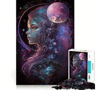 Rompecabezas Anime Cosmos Dream de 1000 Piezas Juego de concentración Mental Corte de precisión Bordes Lisos Actividad Absorbente para Noches tranquilas (38x52cm)