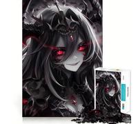 Rompecabezas Anime Demon Skull Girl de 1000 Piezas Diversión para ejercitar la Memoria Bordes Lisos Encaja Perfectamente Una Forma Divertida de llenar Las Horas Libres (38x26cm)