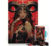 Rompecabezas Anime Girl Blood Woman 1000 Recall Fun Play Tecnología Avanzada de Corte láser Juguete de Entretenimiento para Interiores (38x52cm)