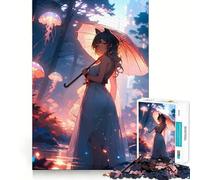 Rompecabezas Anime Girl Ethereal Pathways de 1000 Piezas Desarrolla la Memoria y la Capacidad de Recordar Divertido Rompecabezas de Calidad Profesional Regalo Ideal para estimular Actividad Mental