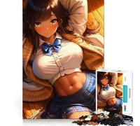 Rompecabezas Anime Girl in School Unifo de 1000 Piezas para Adolescentes Estimula la Mente Diversión sin Espacios Ajuste Entretenimiento cautivador para Interiores acogedores (38x52cm)