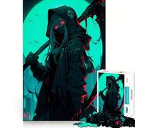 Rompecabezas Anime Girl Japan 1000 Juego de Memoria Mental de Alta precisión para Cortar,Manualidades interactivas,desafío Cerebral para el hogar (38x26cm)