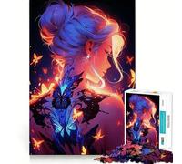 Rompecabezas Anime Girl Magical Japan para Adolescentes,1000 Piezas,Juego para estimular la Mente,Montaje Firme y Seguro,Actividad para Fortalecer los Lazos Familiares (38x26cm)