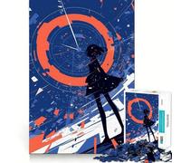 Rompecabezas Anime Girl Time Warp de 1000 Piezas,Juguete de construcción Focus,Ajuste Firme,Montaje Seguro,Juguete de Entretenimiento para Interiores (50x75cm)