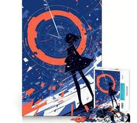Rompecabezas Anime Girl Time Warp de 1000 Piezas para Adolescentes Estimula la Mente Diversión sin Espacios Ajuste Ocio cautivador para Disfrutar en casa (38x52cm)