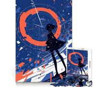 Rompecabezas Anime Girl Time Warp para Adultos, 1000 Piezas, Ejercicio Mental, Escape Tranquilo, Cierre Seguro, Bonito Regalo (50x75cm)
