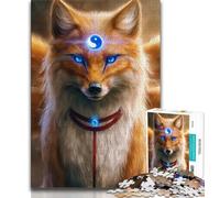 Rompecabezas Anime Zorro Dios 1000 Piezas para Adolescentes, Juguetes educativos de Aprendizaje, Juegos Familiares Que fomentan el Amor en Pareja, 50x75cm