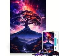 Rompecabezas Árbol Ancestral de los Comienzos,1000 Piezas,Juego cognitivo Divertido,Estructura de Encaje preciso,Actividad para Fortalecer los Lazos Familiares (38x26cm)