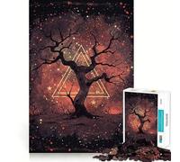 Rompecabezas Árbol de la Sabiduría Estrellada de 1000 Piezas para Adultos Juguete Inteligente y Divertido Corte preciso 50x75cm