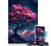 Rompecabezas Árbol de la Soledad Entre Las Nubes de 1000 Piezas para Adolescentes Mejora la Memoria Relájate y Disfruta de un Corte Firme Regalo Festivo (38x52cm)