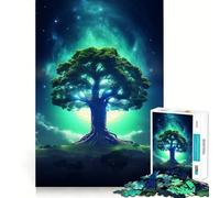 Rompecabezas Árbol del Universo de 1000 Piezas para Adolescentes Juego para estimular la Mente Montaje Firme y Seguro Actividad Divertida para Toda la Familia (50x75cm)