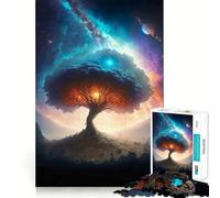 Rompecabezas Árbol Espacial Místico de 1000 Piezas para Adolescentes Rompecabezas Mental Desafío de tensión Arte para armar Regalo Premium (38x26cm)