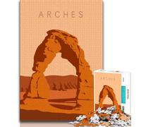 Rompecabezas Arches para Adultos de 1000 Piezas, Staycation Kill Time, Cada Pieza es única Juego Familiar desafiante y Divertido, 50x75cm