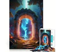 Rompecabezas Arco de Cascada para Adultos, 1000 Piezas, Mejora la Memoria, Diversión Relajante, Corte Premium, Regalo Ideal 50x75cm