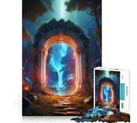 Rompecabezas Arco de Cascada para Adultos, 1000 Piezas, Think Smart Toy Home, Disfruta de un Corte Preciso, Arte Decorativo para Pared 38x26cm