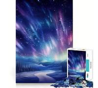 Rompecabezas Arcoíris Aurora Boreal para Adultos, 1000 Piezas, Juguete de lógica Mental, diversión Relajante, Corte Firme, cálida Sorpresa (50x75cm)