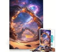 Rompecabezas Arcos Estrellados para Adolescentes, 1000 Piezas, Juguete de Lógica Fuerte, Antiestrés, Borde Transparente, Regalo Clásico 38x52cm