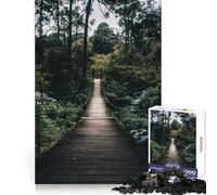 Rompecabezas Arroyo a través del Bosque para Adultos, 1000 Piezas, Juguete de lógica Afilada, Divertido, de Corte preciso, Regalo Memorable 38x26cm