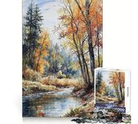 Rompecabezas Arroyo Susurrante de Otoño para Adolescentes, 1000 Piezas, para Practicar la lógica, para Momentos de relajación, Bordes limpios, Regalo Ideal (38x26cm)