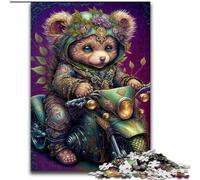 Rompecabezas Art Bear de 1000 Piezas para Adultos y Adolescentes Juguetes, Juegos educativos, Regalos antiestrés para el Amigo Invisible a Partir de 14 años (50x75cm)