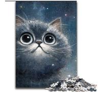 Rompecabezas Art Cat de 1000 Piezas, Juegos educativos y decoración del hogar, Toda la Familia (tamaño 50x75cm)