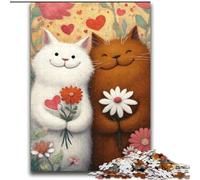 Rompecabezas Art Cat de 2000 Piezas, Juegos Familiares y Actividades para el hogar, Regalo de cumpleaños, Regalo de Viaje (70x100cm)