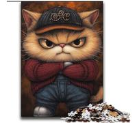 Rompecabezas Art Cat de 2000 Piezas para Adolescentes, Juegos educativos, decoración del hogar, Regalo de cumpleaños, Arte Mural (70x100cm)