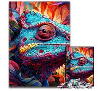 Rompecabezas Art Chameleon para Adultos, 1000 desafiantes Rompecabezas, cumpleaños, Juego de ingenio desafiante, 50x75cm/19,68x29,52 Pulgadas