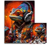 Rompecabezas Art Chameleon para Adultos, 1000 Piezas de cartón, Juego Interactivo Familiar, desafío Mental, Juguete Educativo, 26x38cm/10,23x14,96 Pulgadas