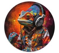 Rompecabezas Art Chameleon para Adultos de 1000 Piezas Padres, Parejas y Amigos A Partir de 14 años (67,5x67,5cm)