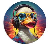 Rompecabezas Art Duck para Adultos, 1000 Piezas, Redondo de cartón, para Adolescentes, Juego Interactivo Familiar, Regalo de desafío, 1000 Piezas (67,5x67,5cm)