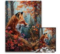 Rompecabezas Art Fox de 1000 Piezas para Adultos. Rompecabezas difíciles para Adultos. Actividad en casa para Vacaciones, cumpleaños y Noches de Juegos en Familia. 50x75cm/19,68x29,52 Pulgadas.